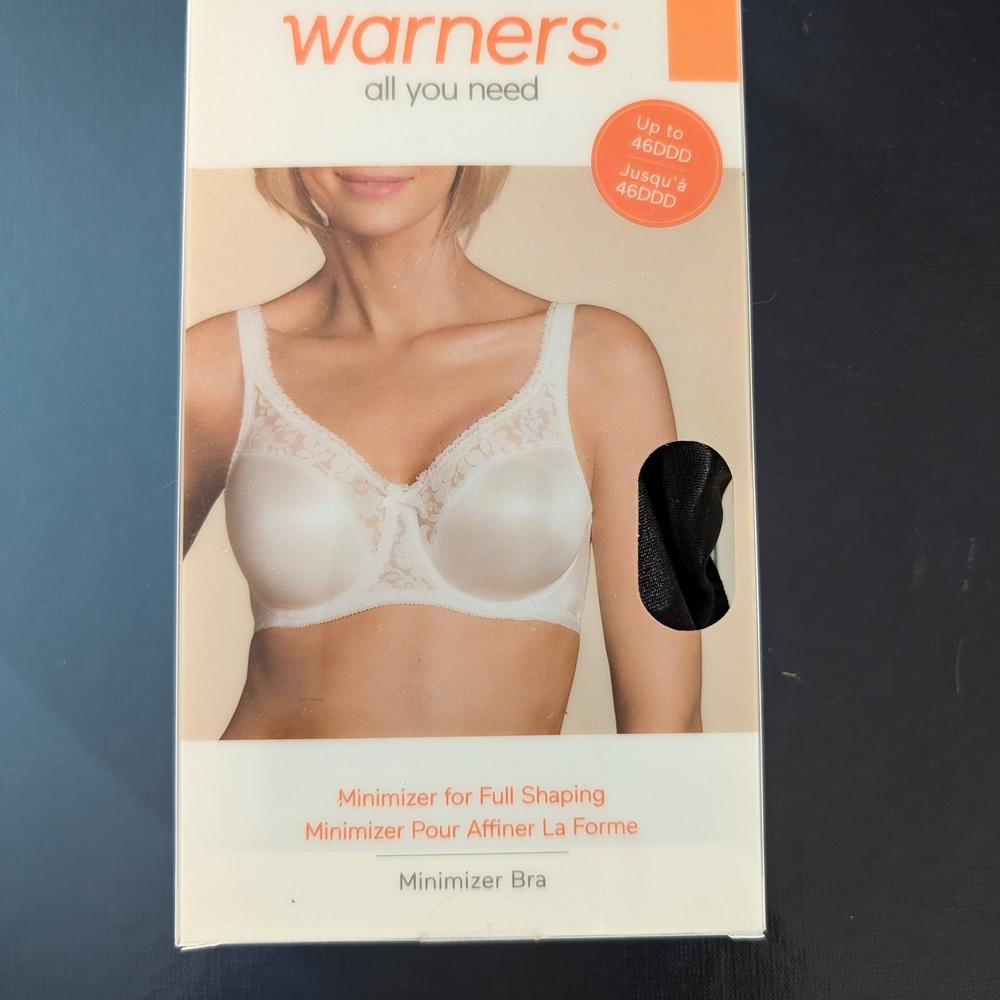 Warner's Black Minimizer Bra